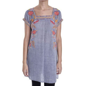 Johnny Was Workshop Adira Mexican Tunic Dress sz M